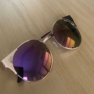 Quay Australia Purple Pink Reflective Sunglasses
